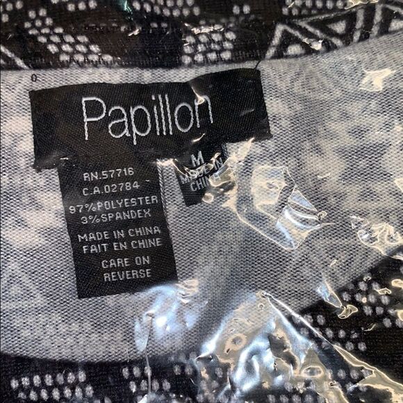 NWT Papillon Multicolor patterned sweater dress m - Picture 4 of 5